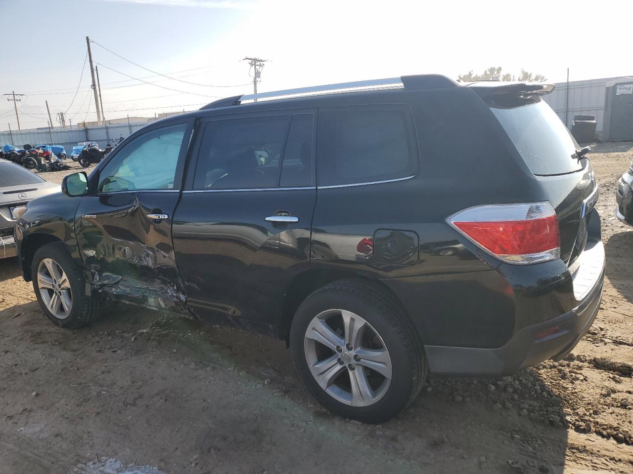 2012 Toyota Highlander VIN 5TDDK3EH9CS147009 Copart auction photo, side damage thumbnail 2