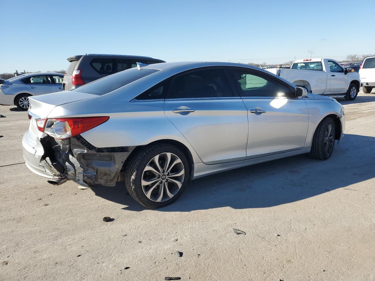 2013 Hyundai Sonata VIN 5NPEC4AC7DH716402 Copart auction photo, rear end damage thumbnail 3
