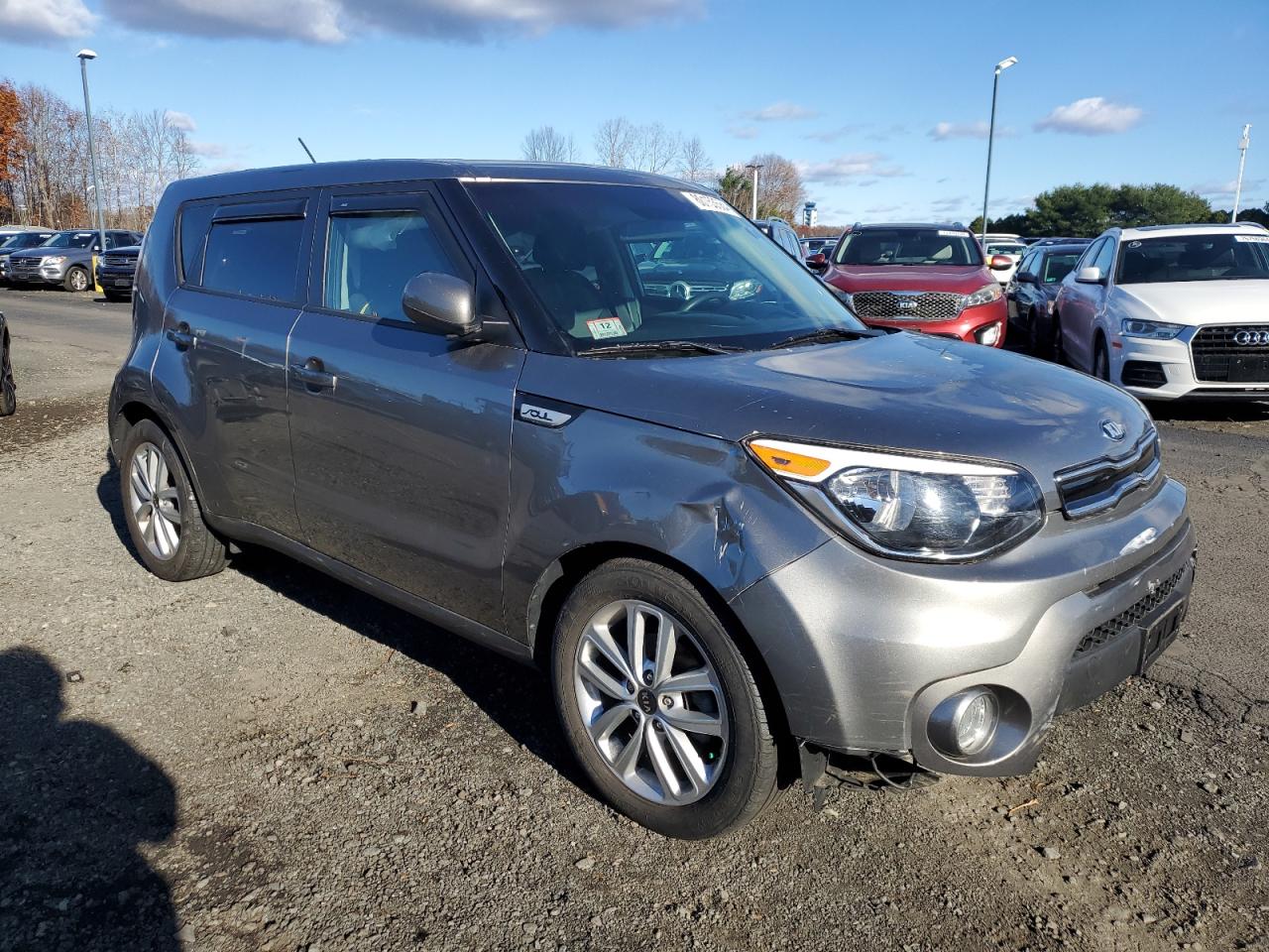 2017 KIA Soul VIN KNDJP3A53H7501138 Copart auction photo, front end / side damage thumbnail 4