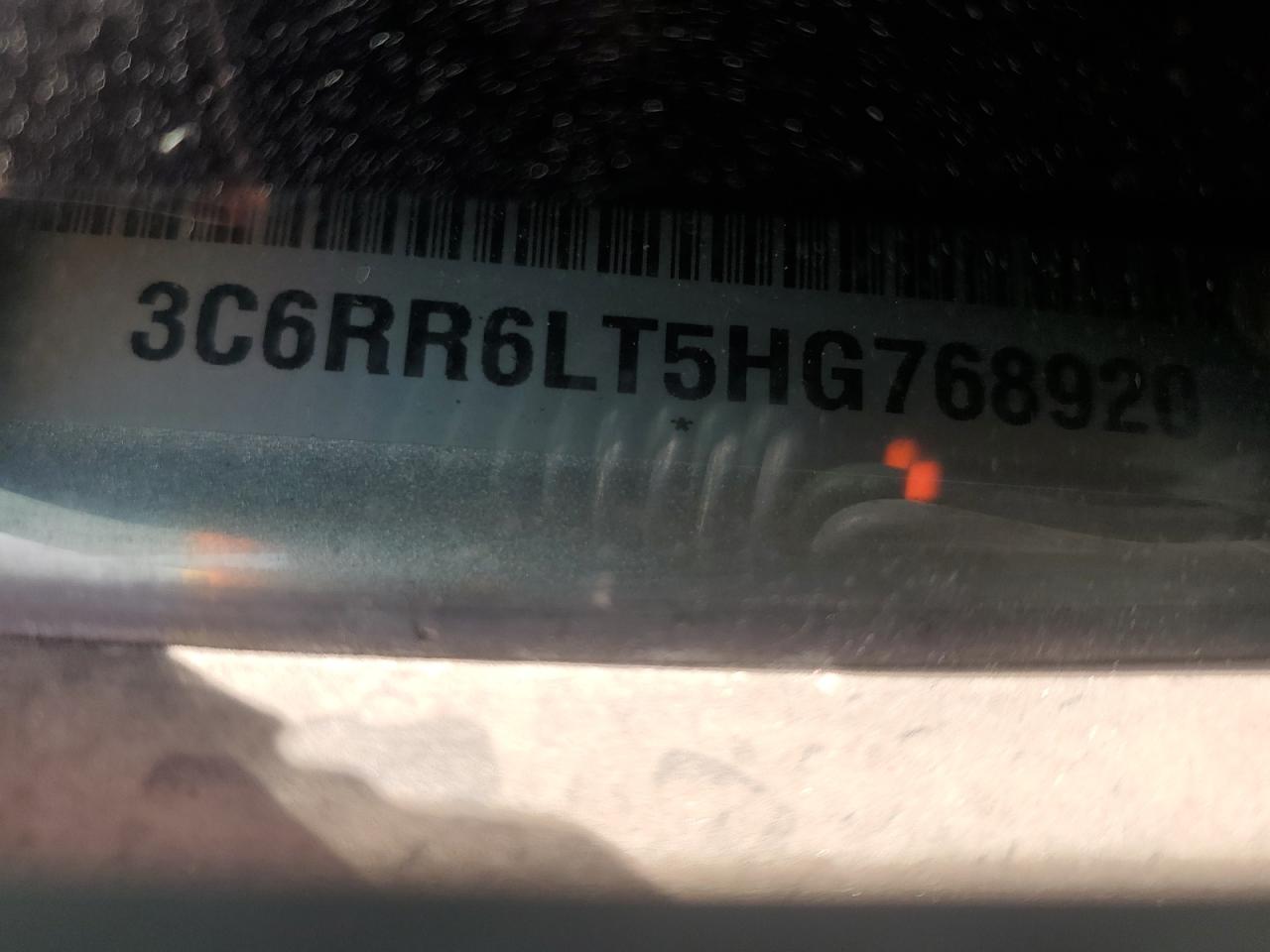 2017 RAM 1500 VIN 3C6RR6LT5HG768920 Copart auction photo, side damage thumbnail 12