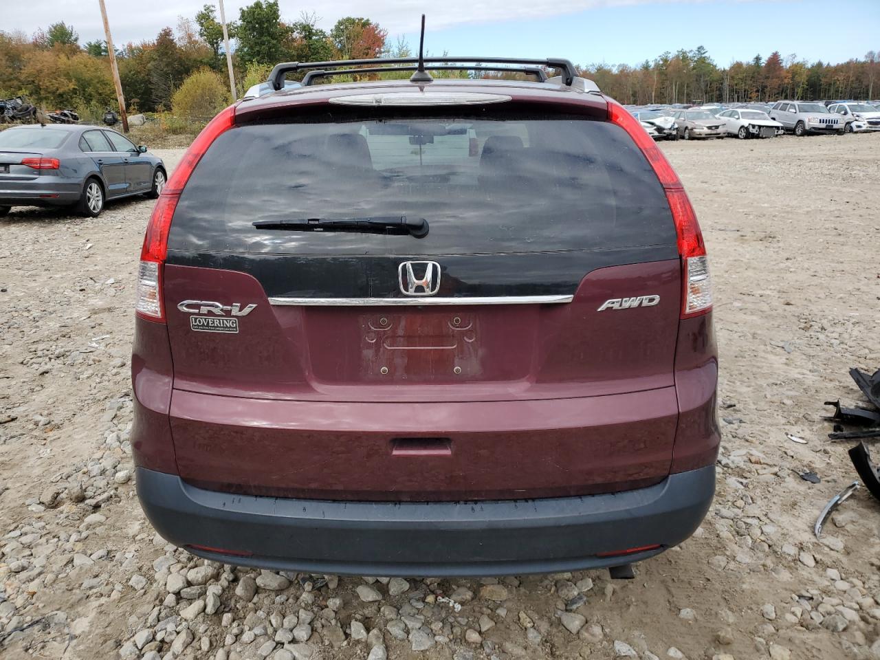 2013 Honda CR-V VIN 5J6RM4H72DL045394 Copart auction photo, front end damage thumbnail 6
