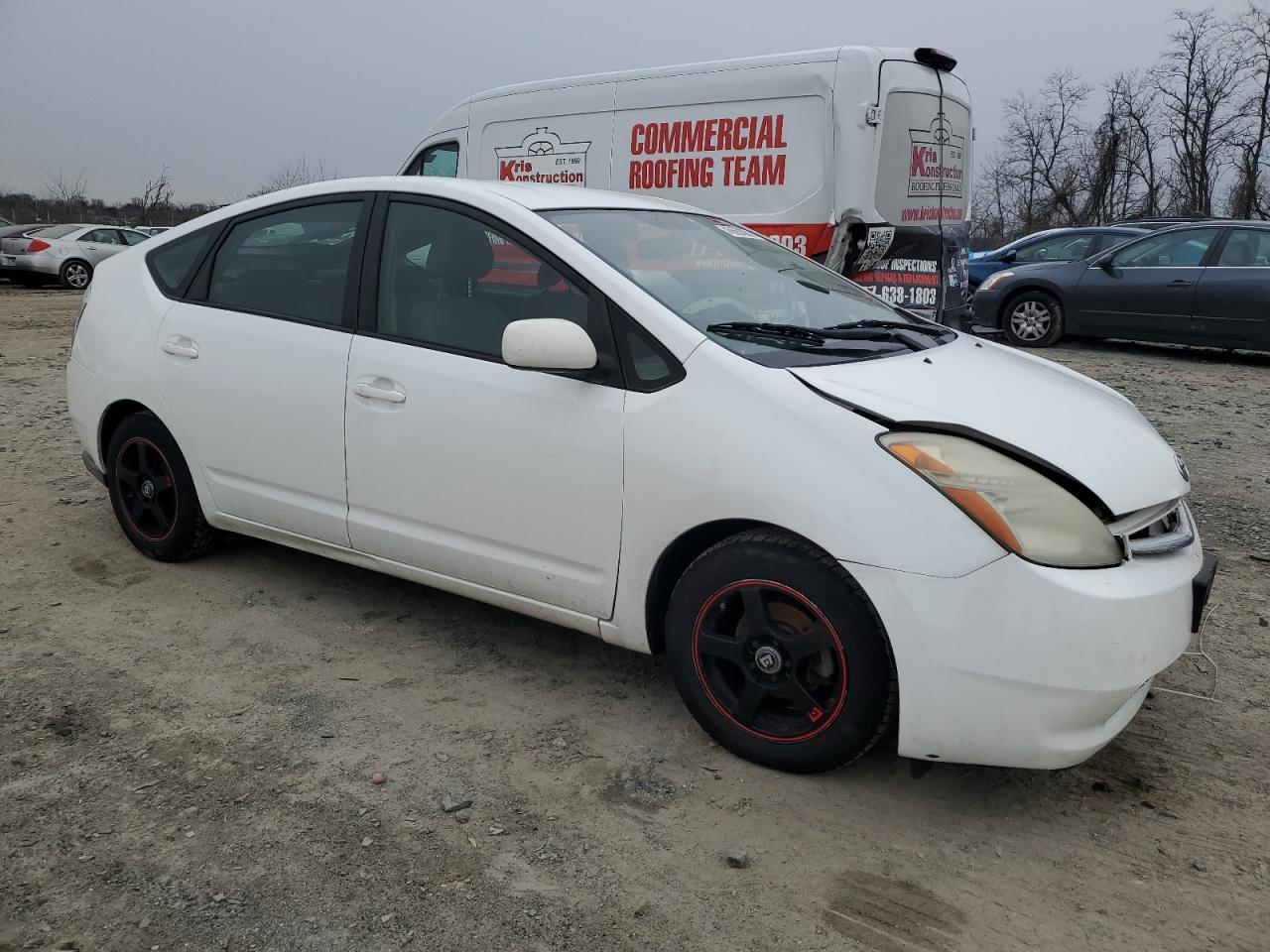 2007 Toyota Prius VIN JTDKB20UX77087800 Copart auction photo, mechanical / front end damage thumbnail 4