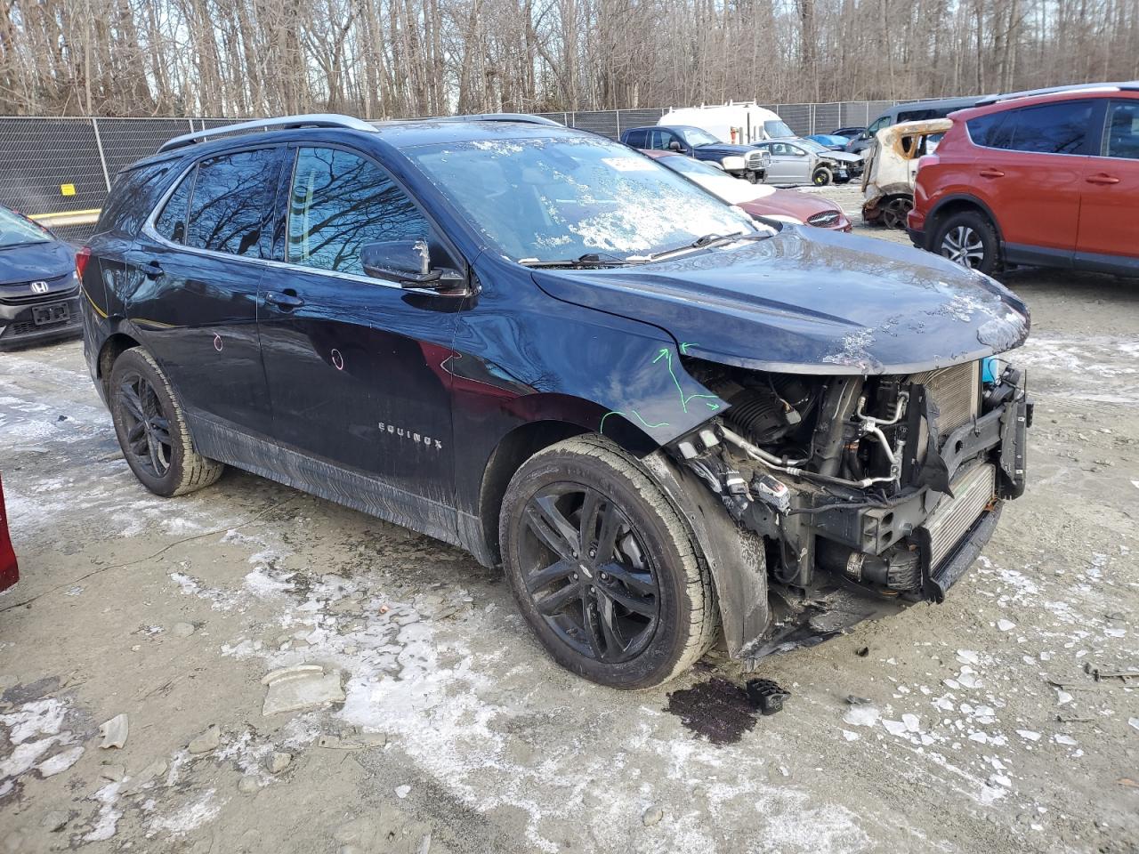 2020 Chevrolet Equinox VIN 2GNAXLEXXL6227948 Copart auction photo, front end damage thumbnail 4