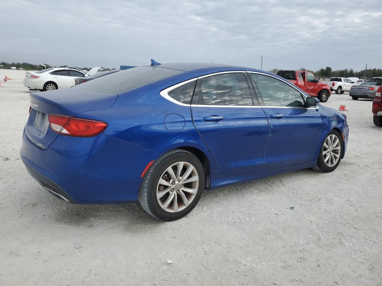 2015 Chrysler 200 VIN 1C3CCCCG0FN510170 Copart auction photo, side / front end damage thumbnail 3