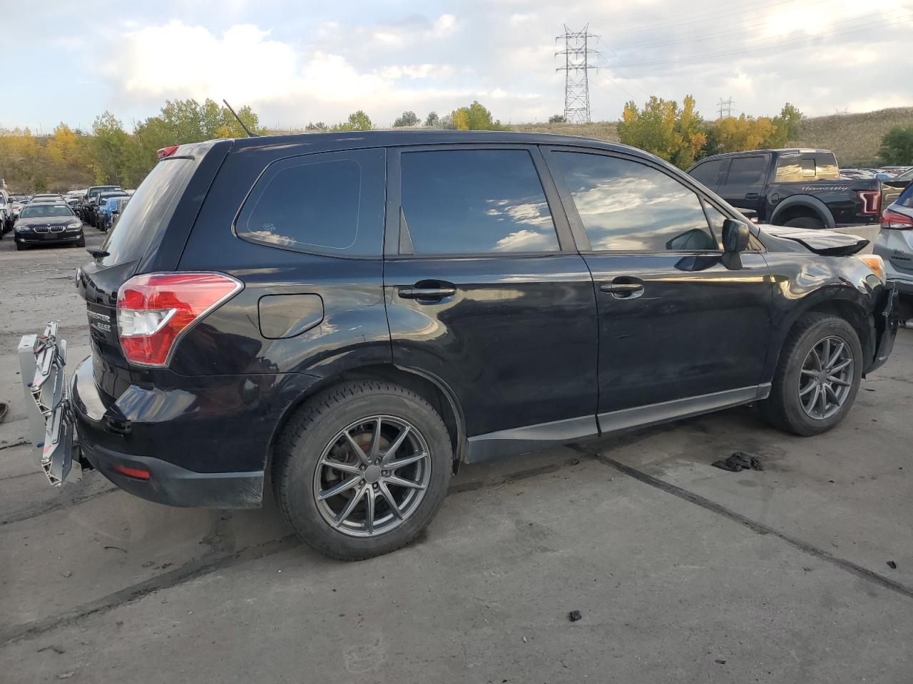2014 Subaru Forester VIN JF2SJAAC7EG420245 Copart auction photo, front end / hail damage thumbnail 3