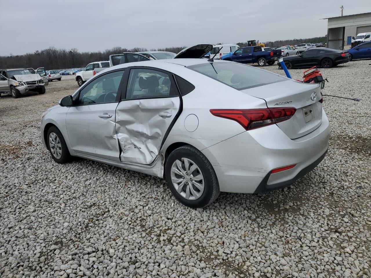 2020 Hyundai Accent VIN 3KPC24A64LE114046 Copart auction photo, side / minor dent/scratches damage thumbnail 2