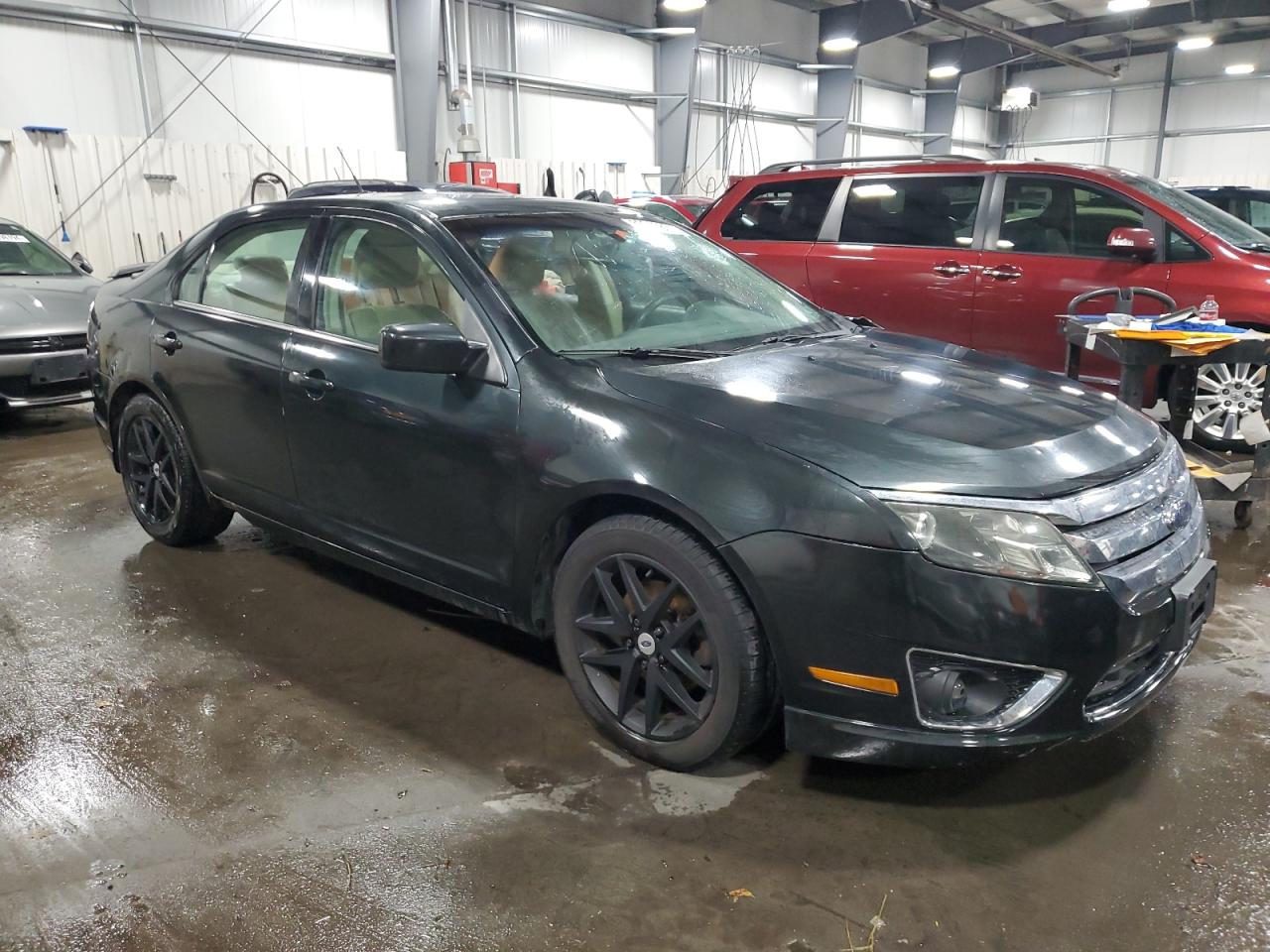 2010 Ford Fusion VIN 3FAHP0JG6AR172003 Copart auction photo, side / front end damage thumbnail 4