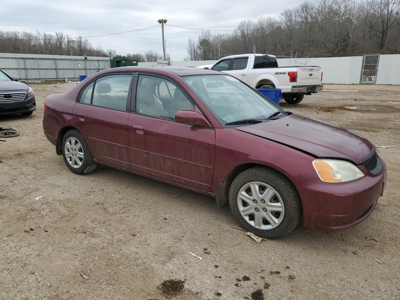 2003 Honda Civic VIN 1HGES268X3L037988 Copart auction photo, undercarriage damage thumbnail 4