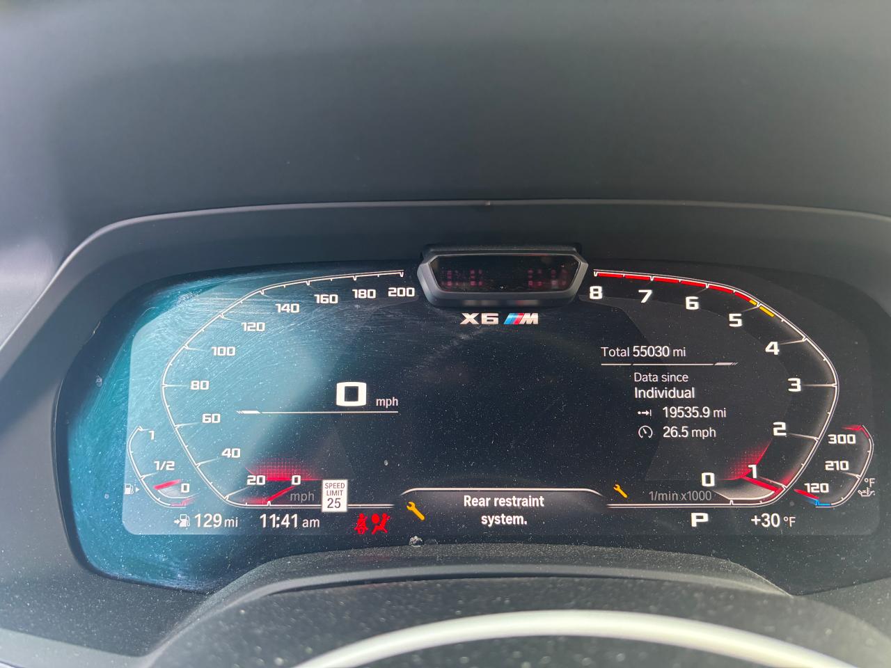 2021 BMW X6 VIN 5YMCY0C00M9F55320 Copart auction photo, side / front end damage thumbnail 9