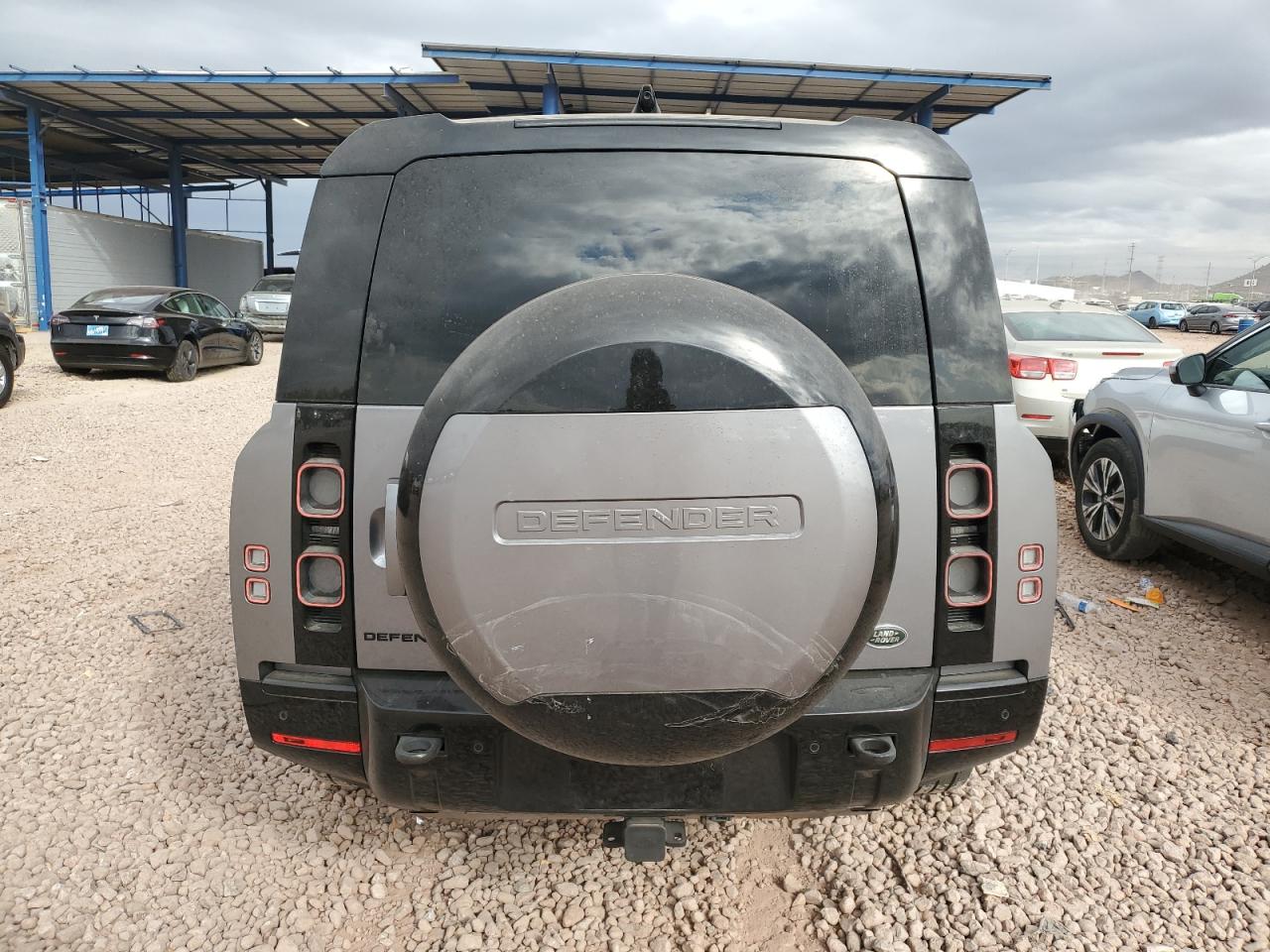 2023 Land Rover Defender VIN SALEXFEU8P2239643 Copart auction photo, front end damage thumbnail 6