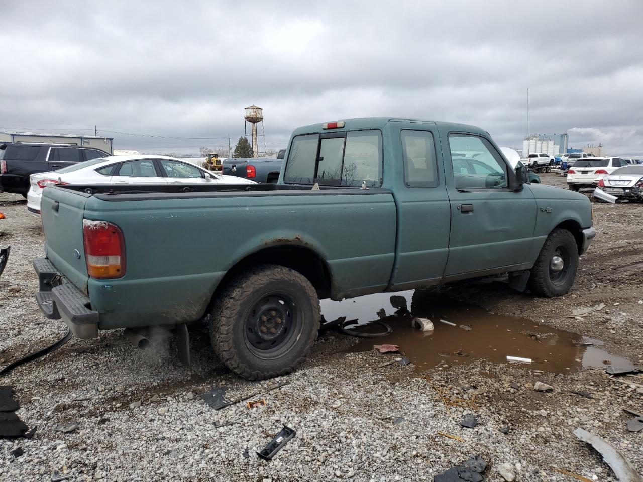 1997 Ford Ranger VIN 1FTCR14X0VPA13491 Copart auction photo, front end / side damage thumbnail 3