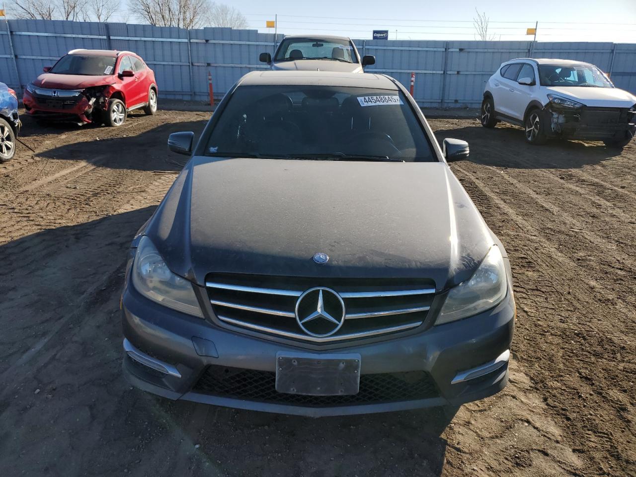 2014 Mercedes-Benz C-klasse VIN WDDGF8AB7ER304477 Copart auction photo, side damage thumbnail 5