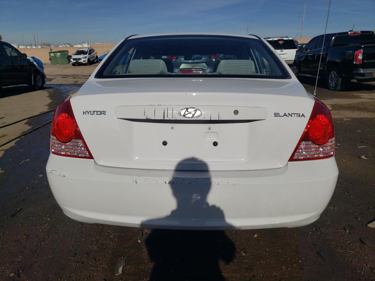 2006 Hyundai Elantra VIN KMHDN46D56U272836 Copart auction photo, side damage thumbnail 6