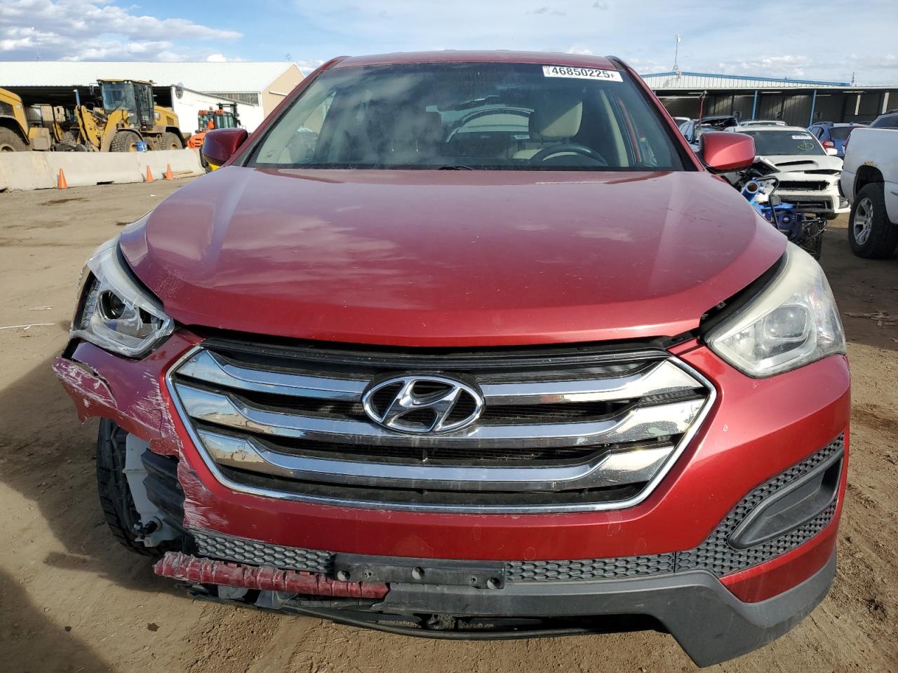 2013 Hyundai Santa Fe VIN 5XYZTDLB5DG104695 Copart auction photo, front end / mechanical damage thumbnail 5
