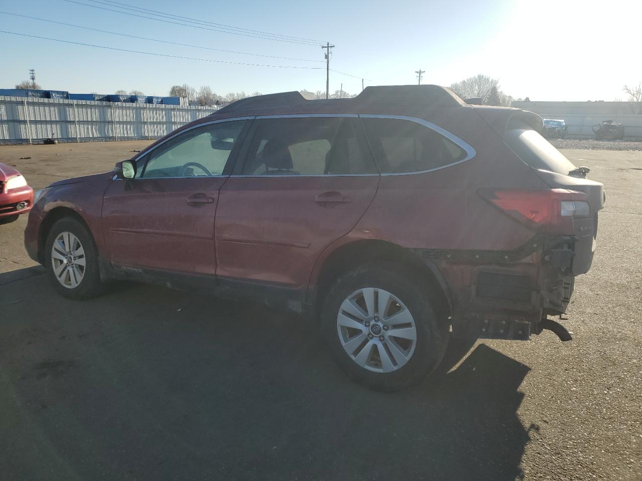 2017 Subaru Outback VIN 4S4BSAHC8H3385398 Copart auction photo, front end / rear end damage thumbnail 2