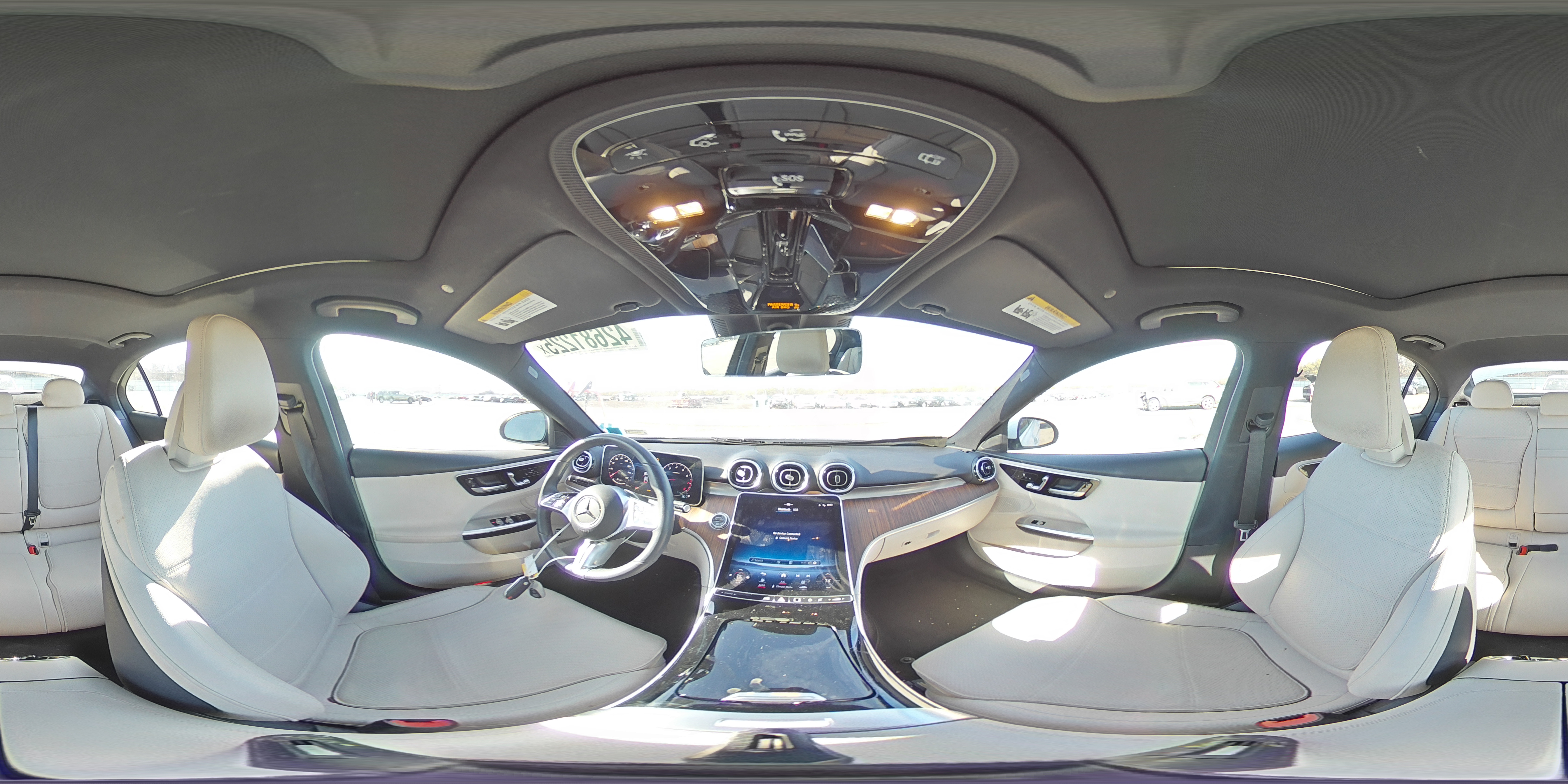 2023 Mercedes-Benz C-klasse VIN W1KAF4HB6PR082490 Copart auction photo, front end / side damage thumbnail 13
