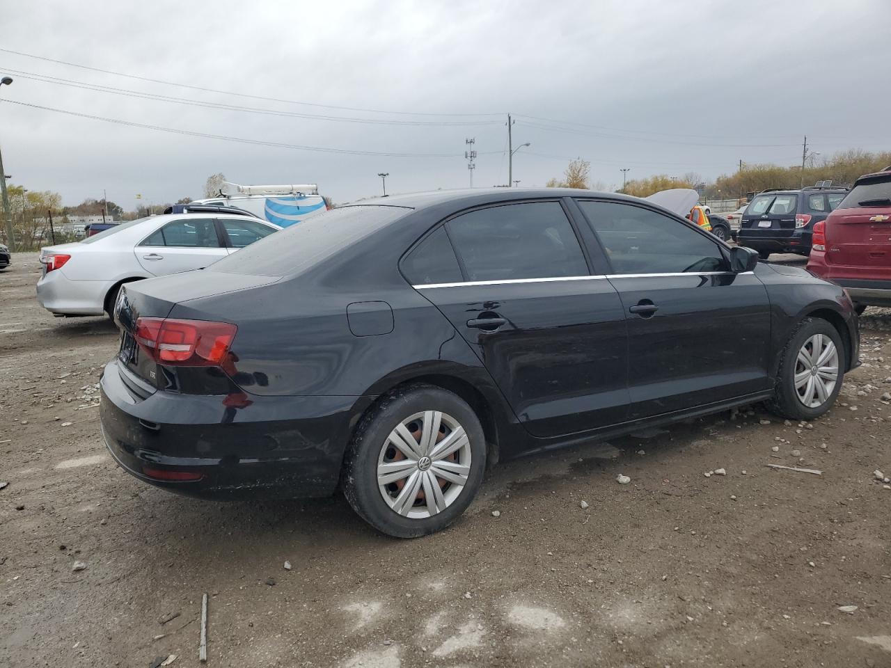 2017 Volkswagen Jetta VIN 3VW2B7AJ8HM408755 Copart auction photo, side / minor dent/scratches damage thumbnail 3
