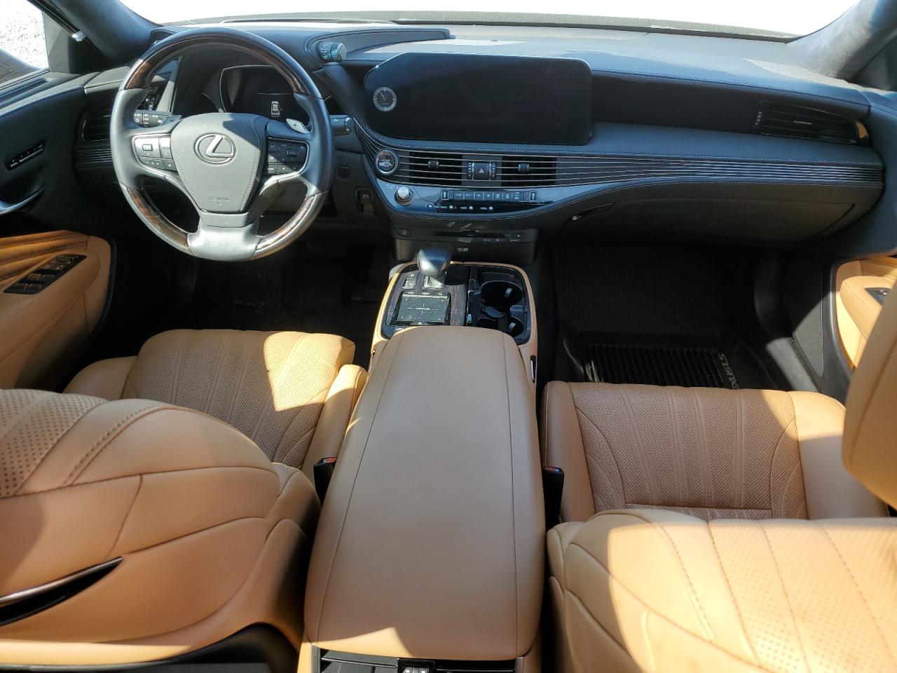 2022 Lexus LS VIN JTHD51FF2N5016858 Copart auction photo, side / front end damage thumbnail 8