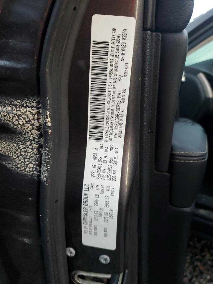 2014 Jeep Grand Cherokee VIN 1C4PJLDB8EW183242 Copart auction photo, water/flood damage thumbnail 14