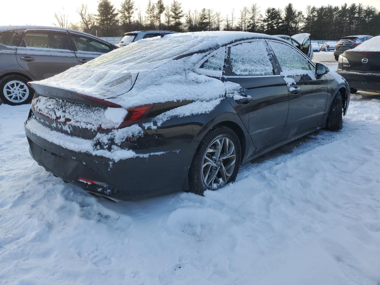 2023 Hyundai Sonata VIN KMHL14JA3PA271627 Copart auction photo, front end / undercarriage damage thumbnail 3