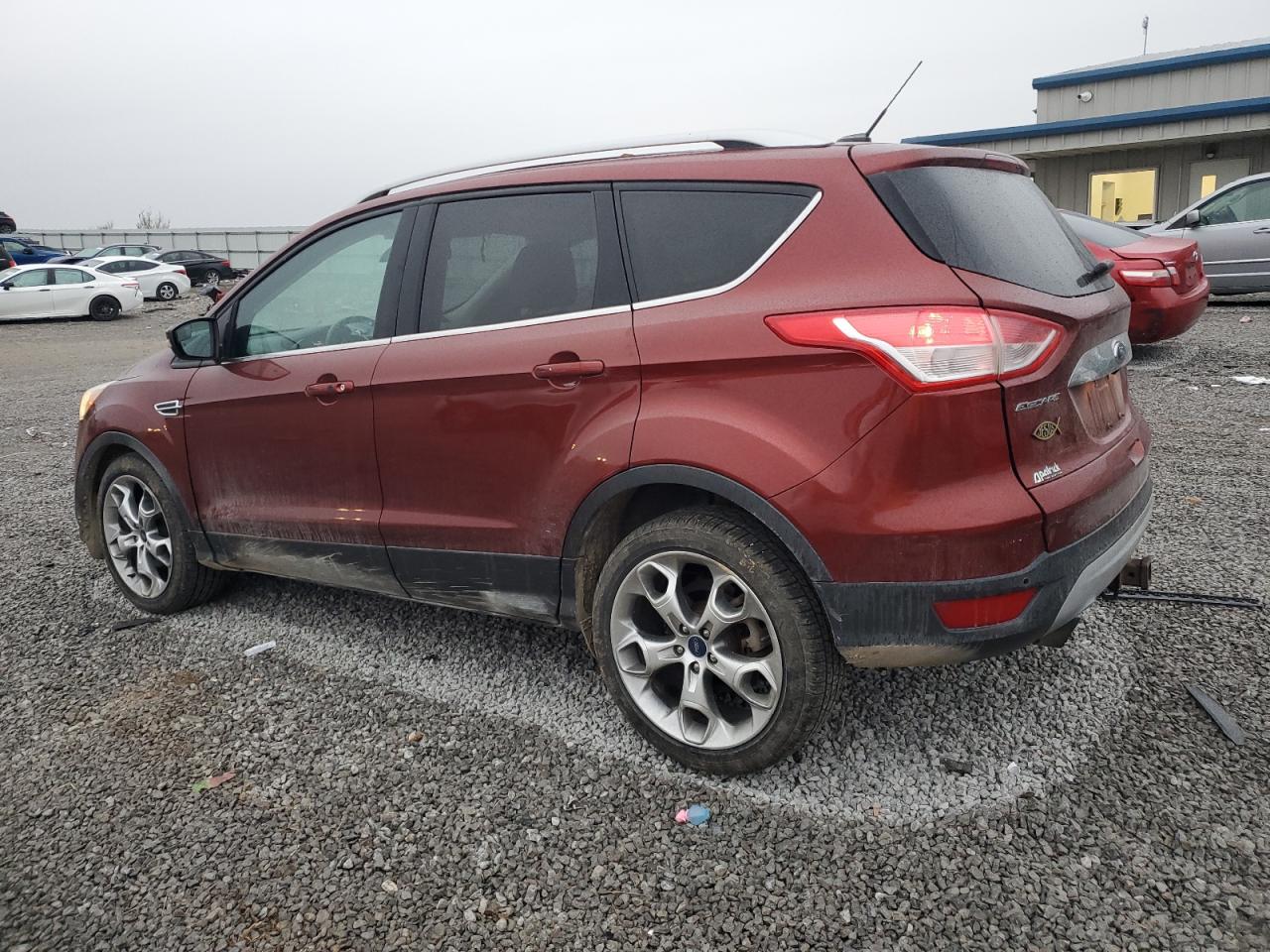 2014 Ford Escape VIN 1FMCU9J9XEUA38320 Copart auction photo, front end damage thumbnail 2