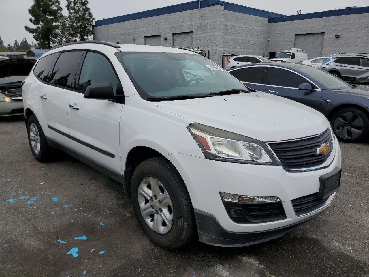 2017 Chevrolet Traverse VIN 1GNKRFED7HJ316120 Copart auction photo, undercarriage / side damage thumbnail 4