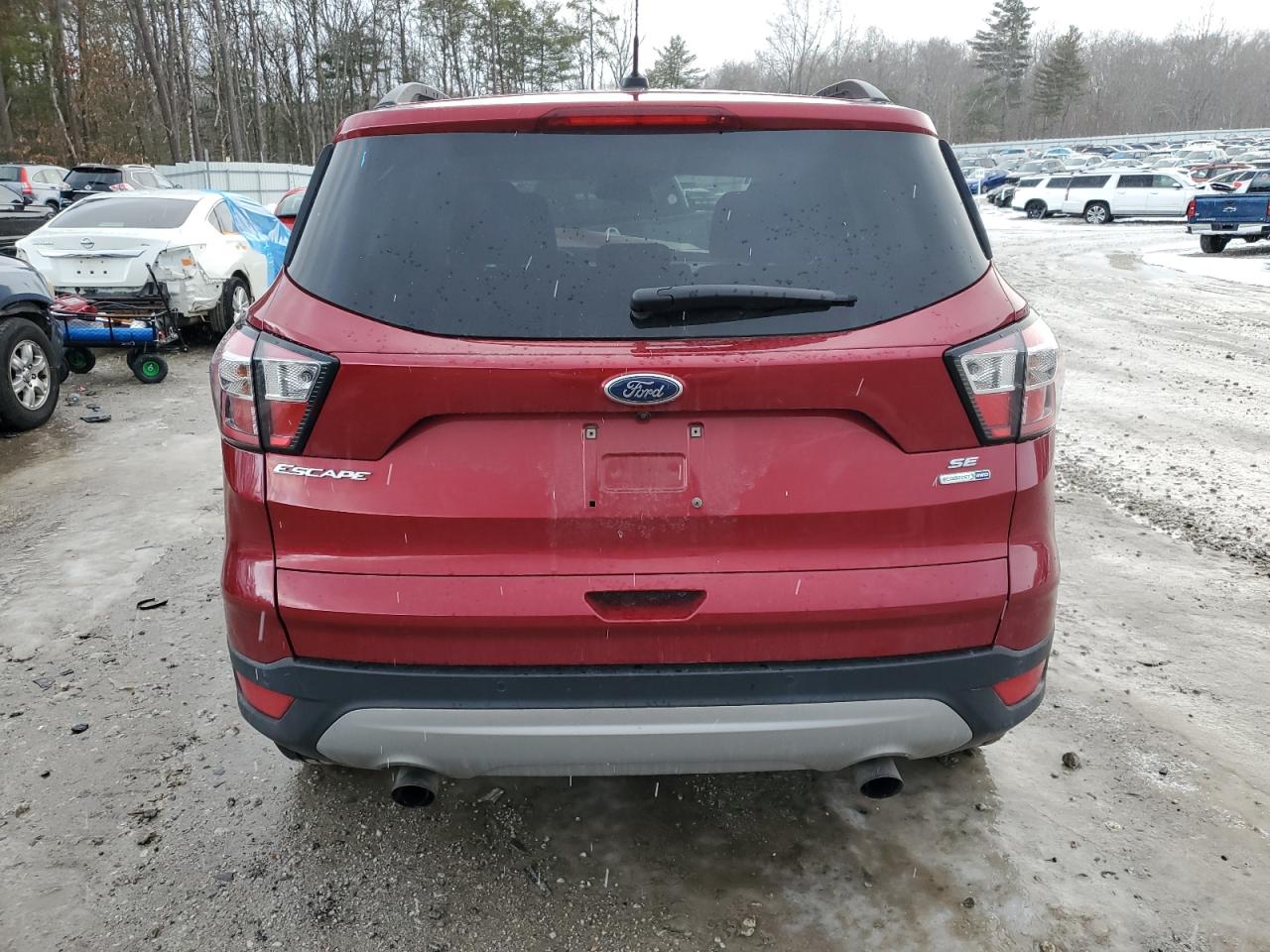 2017 Ford Escape VIN 1FMCU9GD3HUE61448 Copart auction photo, front end / undercarriage damage thumbnail 6