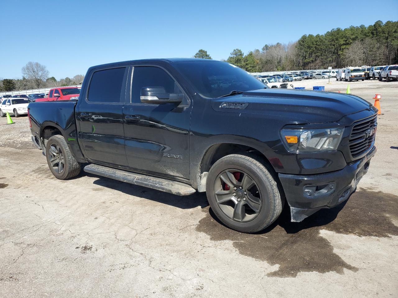 2021 RAM 1500 VIN 1C6RREFT9MN592641 Copart auction photo, rear end damage thumbnail 4