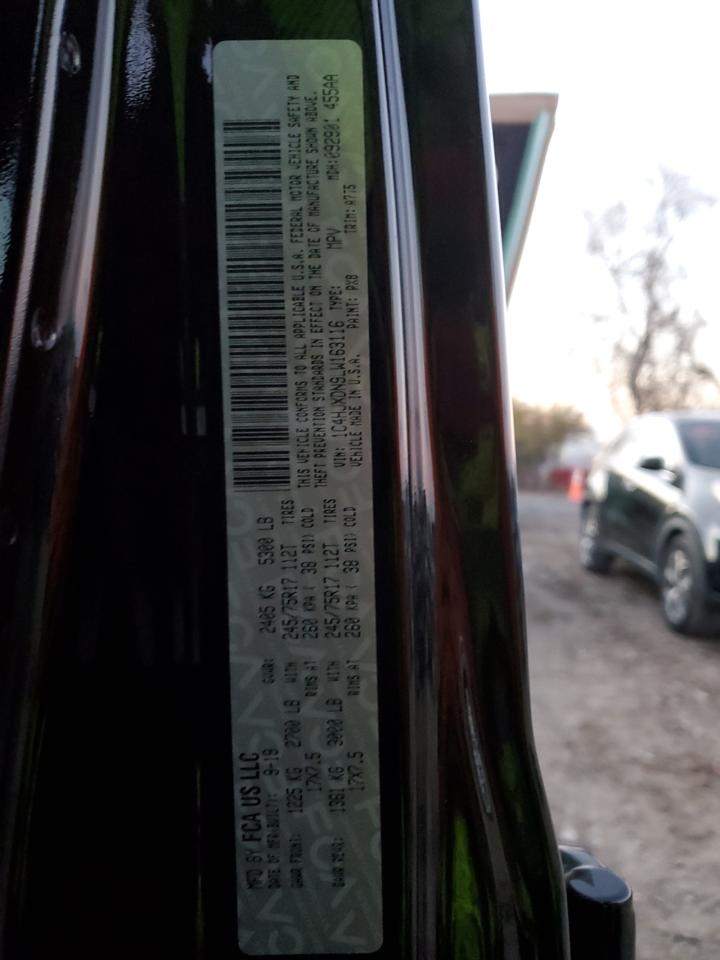2020 Jeep Wrangler VIN 1C4HJXDN9LW163116 Copart auction photo, all over damage thumbnail 13