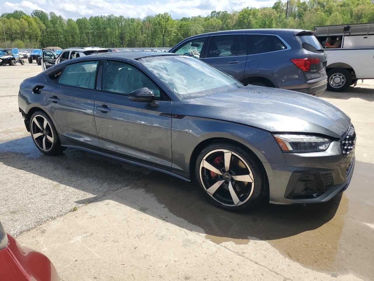 2024 Audi A5 VIN WAUFACF58RA120984 Copart auction photo, rear end / top/roof damage thumbnail 4