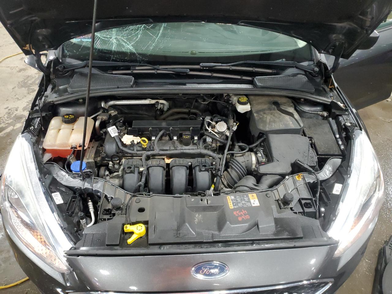 2017 Ford Focus VIN 1FADP3E29HL348078 Copart auction photo, front end / side damage thumbnail 12