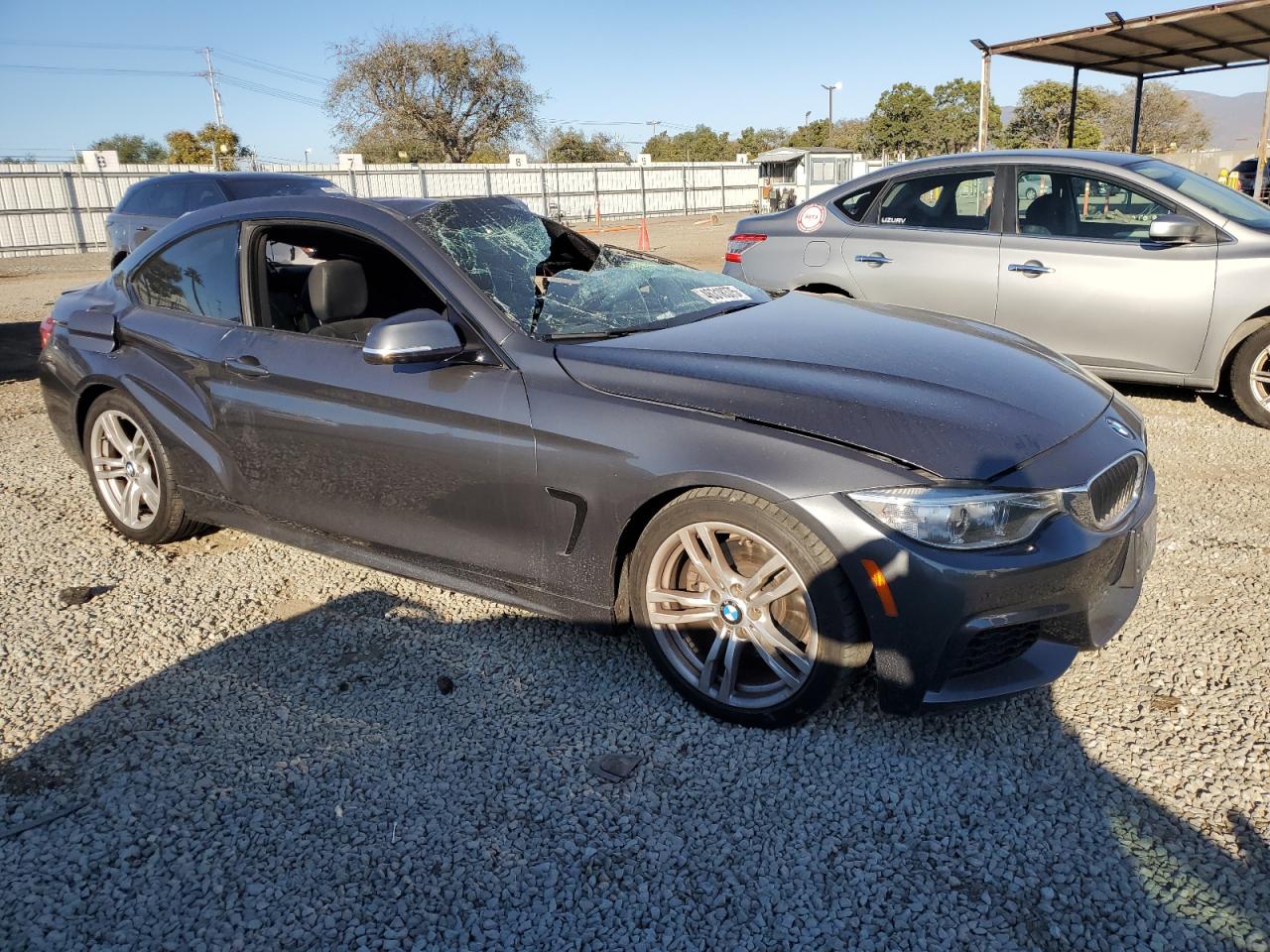 2014 BMW 4er VIN WBA3N7C58EF718587 Copart auction photo, all over damage thumbnail 4