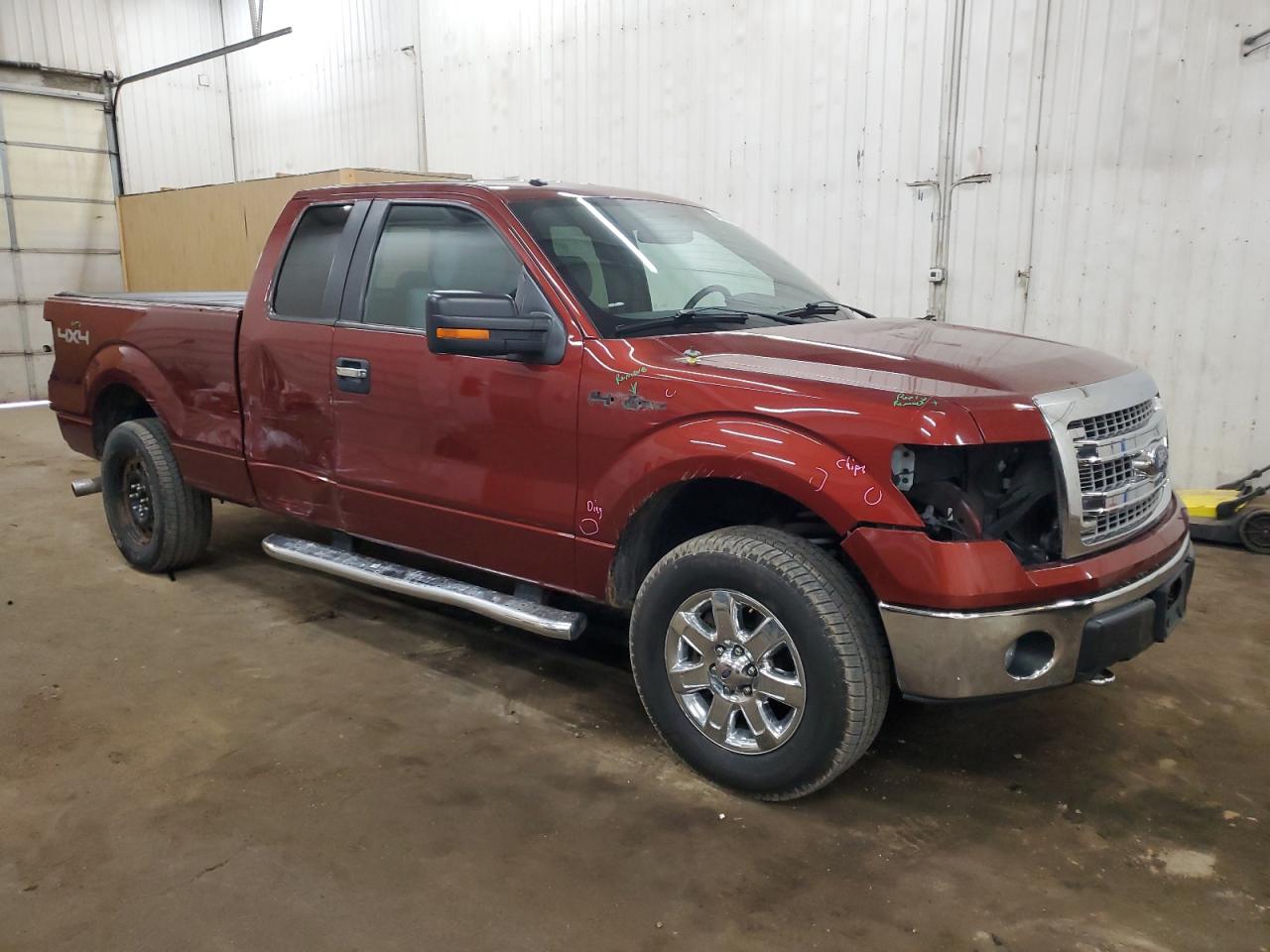 2014 Ford F-150 VIN 1FTFX1EF5EKD91733 Copart auction photo, all over damage thumbnail 4