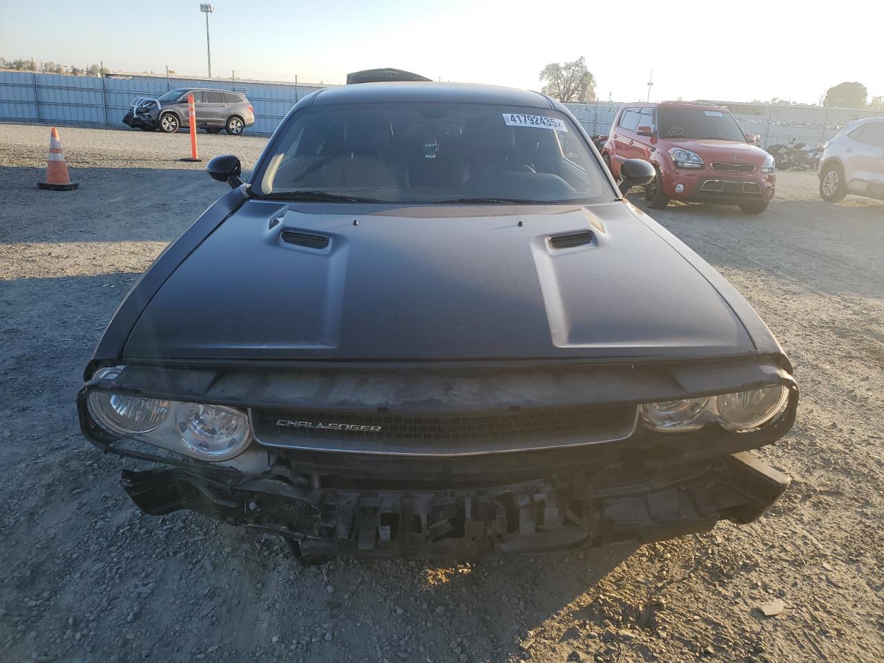 2013 Dodge Challenger VIN 2C3CDYAG3DH619905 Copart auction photo, front end / side damage thumbnail 5