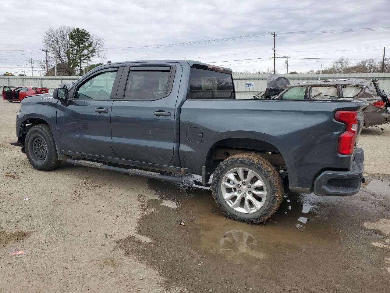 2021 Chevrolet Silverado VIN 1GCPWBEH7MZ172812 Copart auction photo, front end / minor dent/scratches damage thumbnail 2