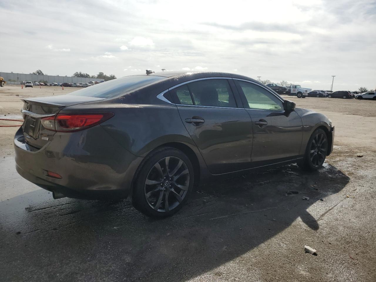 2017 Mazda 6 VIN JM1GL1W56H1116873 Copart auction photo, side damage thumbnail 3