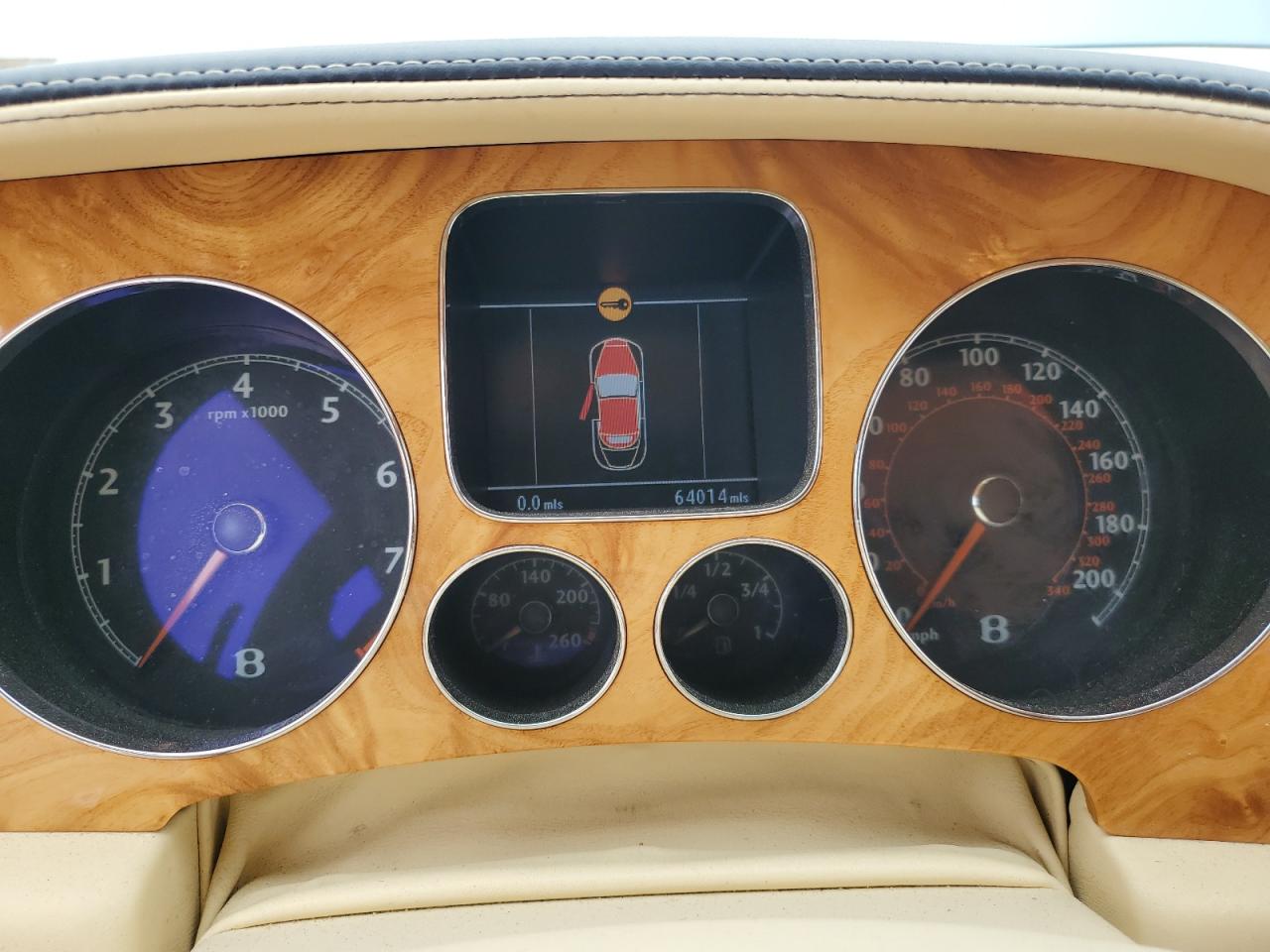 2008 Bentley Continental VIN SCBDR33W38C051739 Copart auction photo, water/flood / vandalism damage thumbnail 9