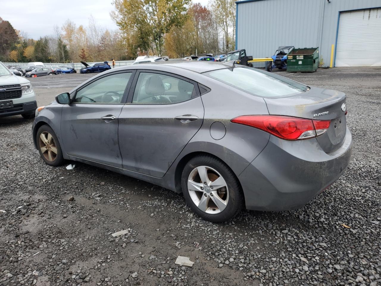 2012 Hyundai Elantra VIN 5NPDH4AE8CH105470 Copart auction photo, water/flood damage thumbnail 2