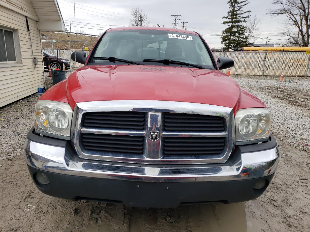 2005 Dodge Dakota VIN 1D7HE42N25S157969 Copart auction photo, rear end damage thumbnail 5