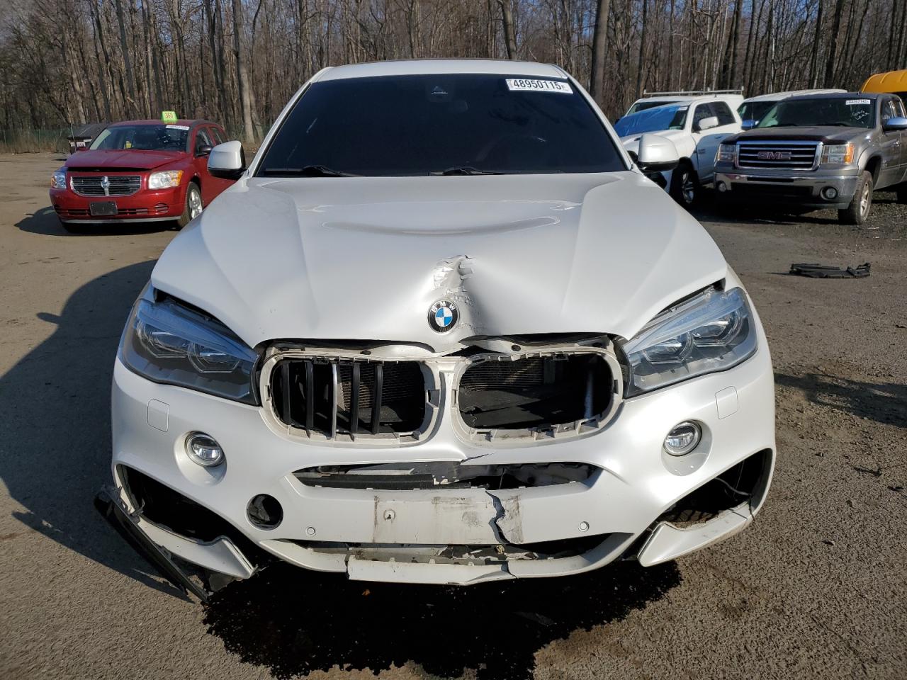 2016 BMW X6 VIN 5UXKU6C57G0R34205 Copart auction photo, front end damage thumbnail 5