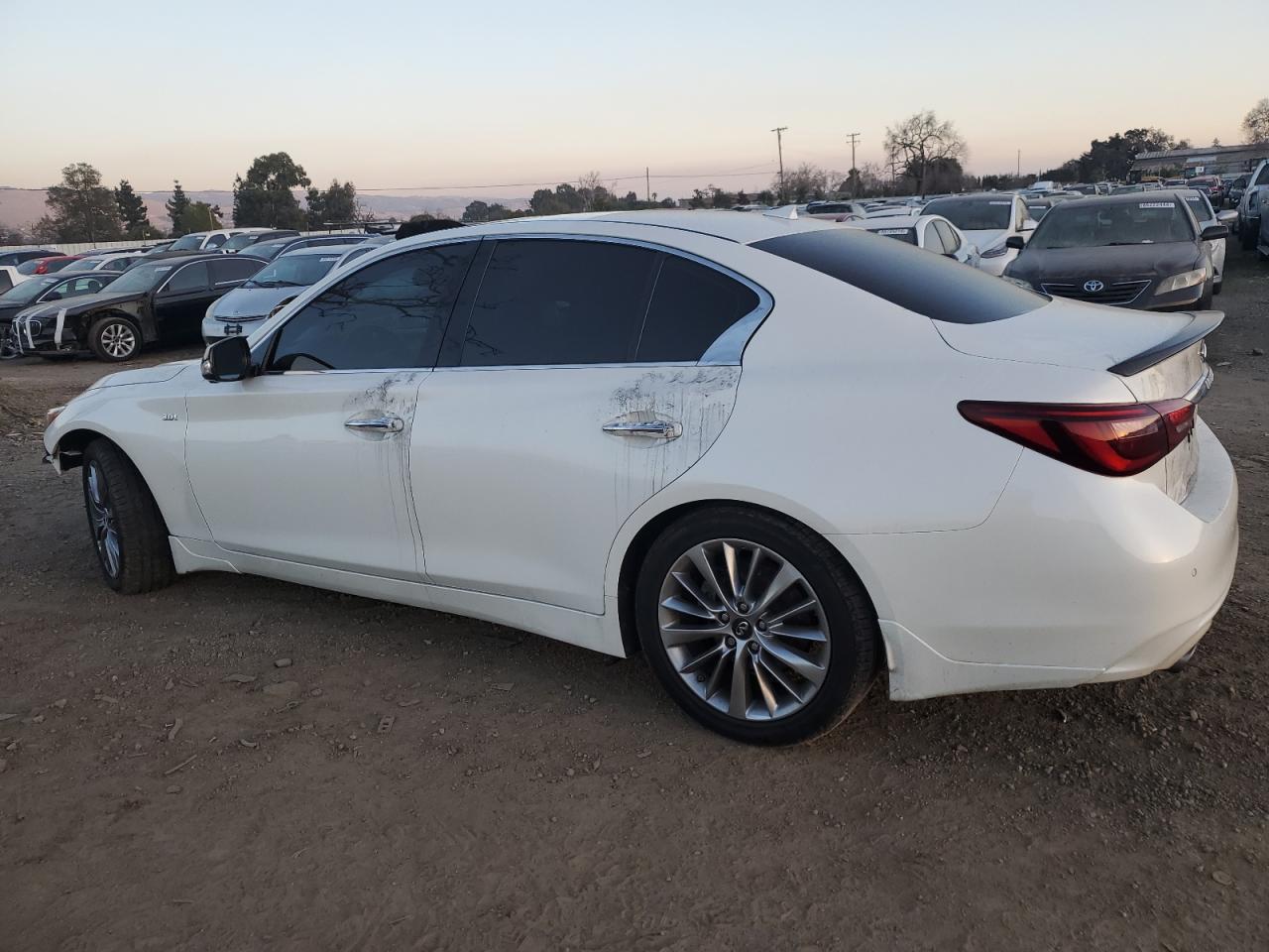 2019 Infiniti Q50 VIN JN1EV7AP2KM512692 Copart auction photo, vandalism / front end damage thumbnail 2