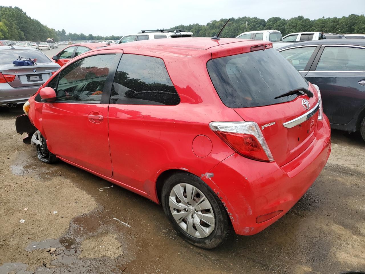 2012 Toyota Yaris VIN JTDJTUD34CD505706 Copart auction photo, front end damage thumbnail 2