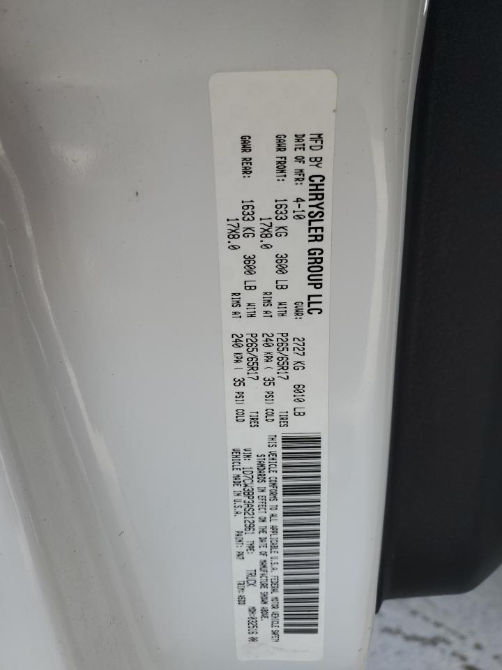 2010 Dodge Dakota VIN 1D7CW3BP3AS212961 Copart auction photo, side / rear end damage thumbnail 12