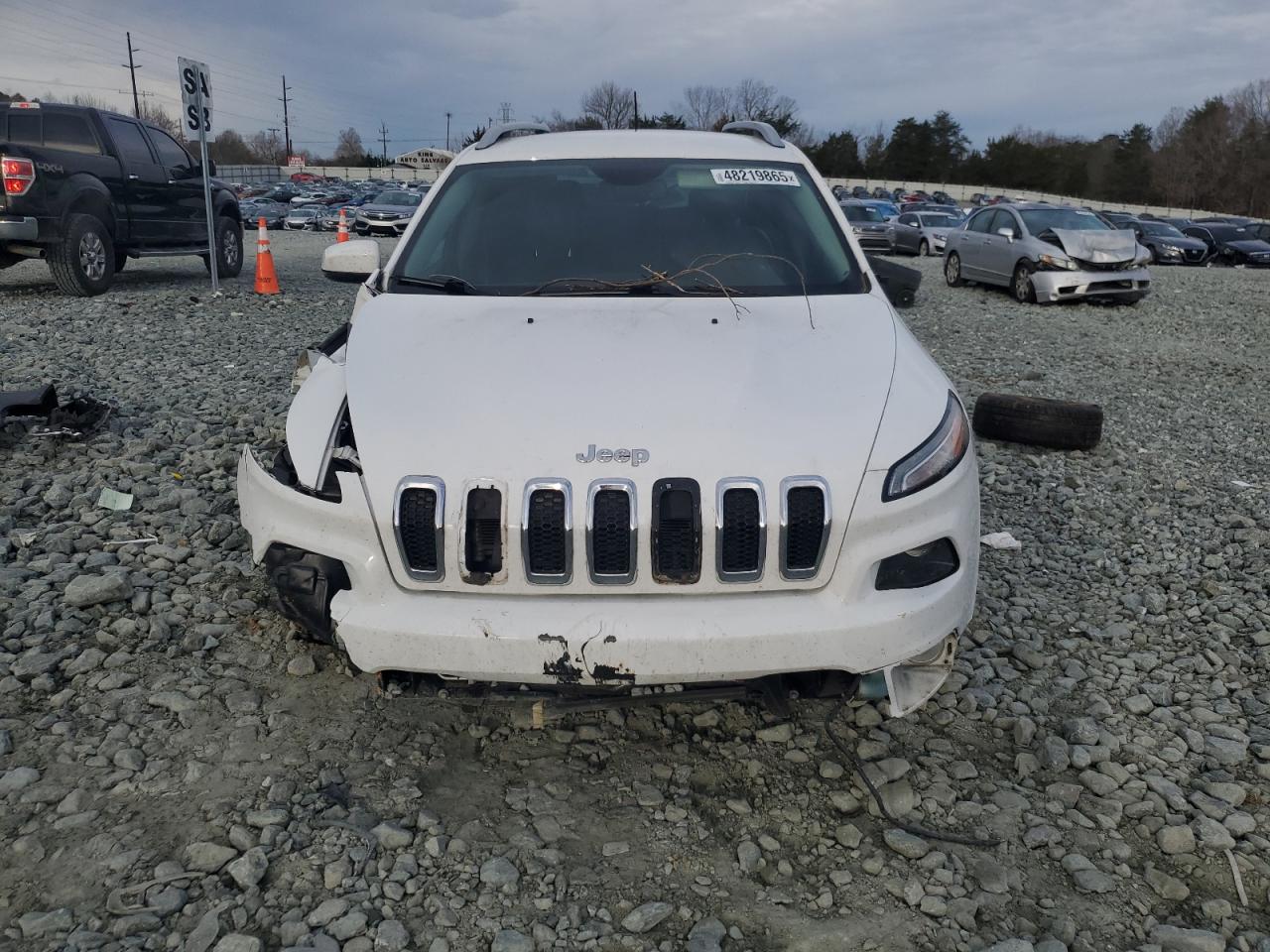 2018 Jeep Grand Cherokee VIN 1C4PJMDB9JD533151 Copart auction photo, front end / side damage thumbnail 5