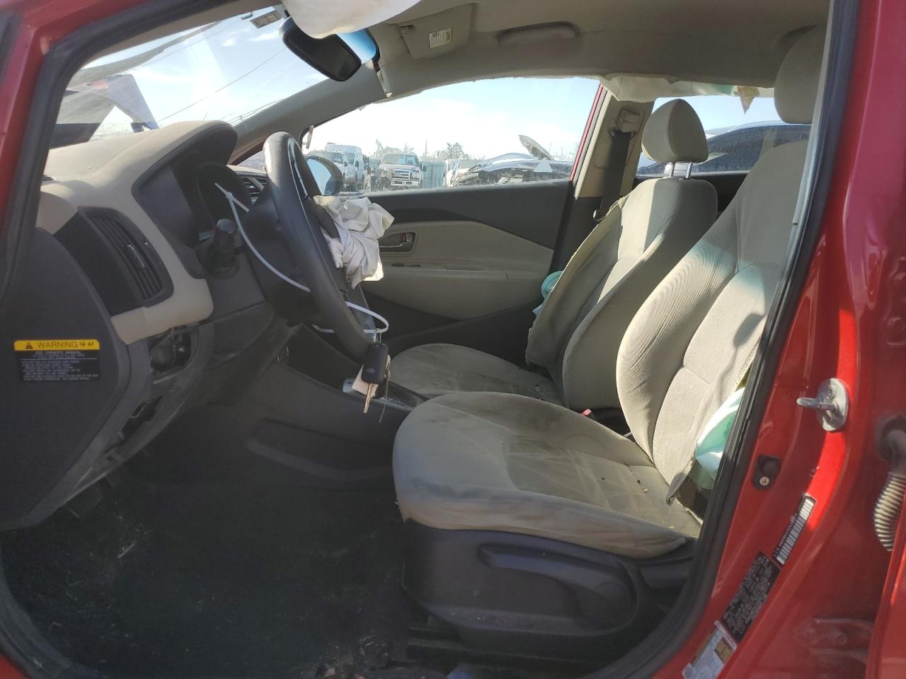 2013 KIA Rio VIN KNADM5A30D6163274 Copart auction photo, front end damage thumbnail 7