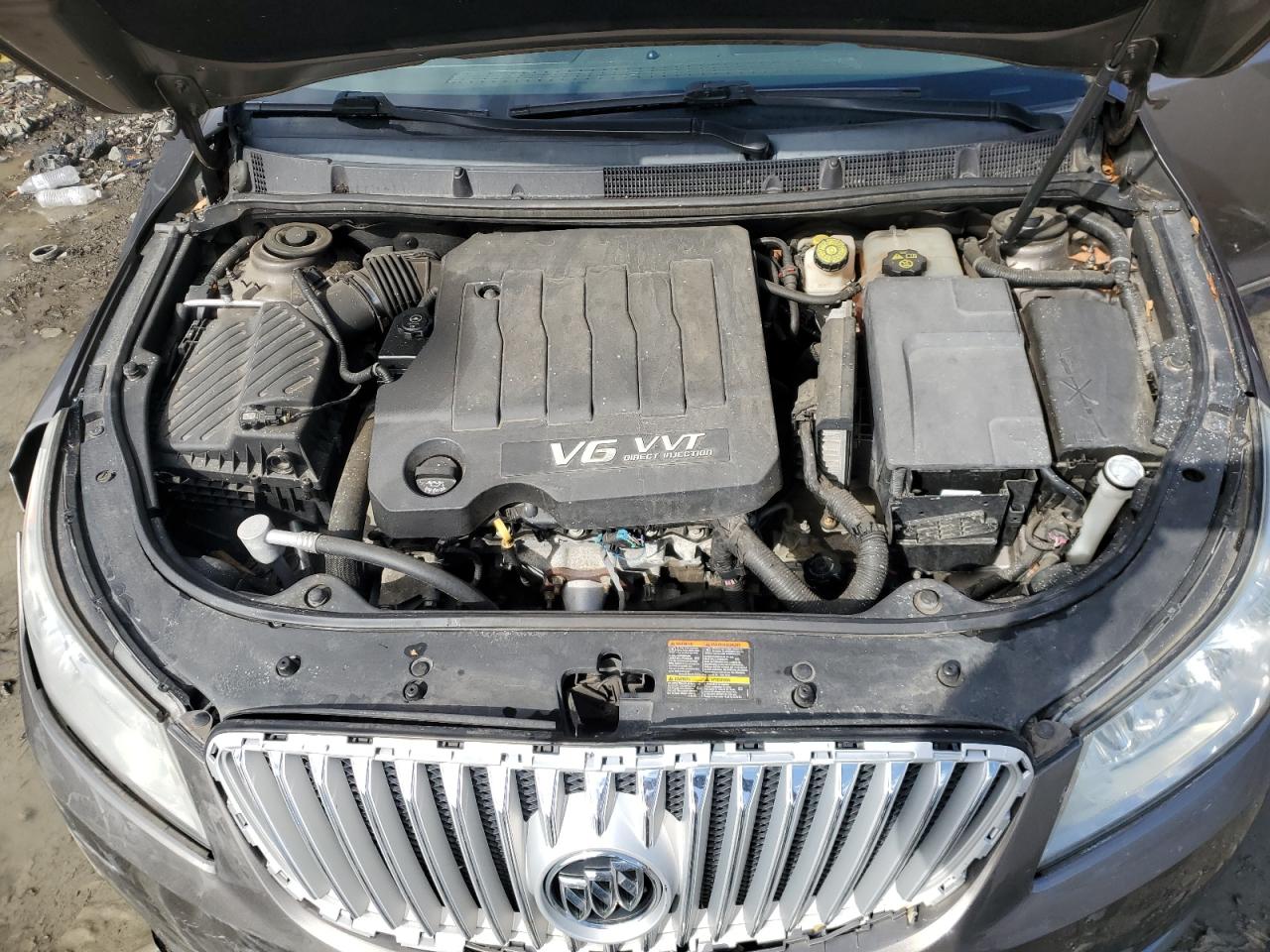 2010 Buick LaCrosse VIN 1G4GC5EG6AF152318 Copart auction photo, front end / undercarriage damage thumbnail 11