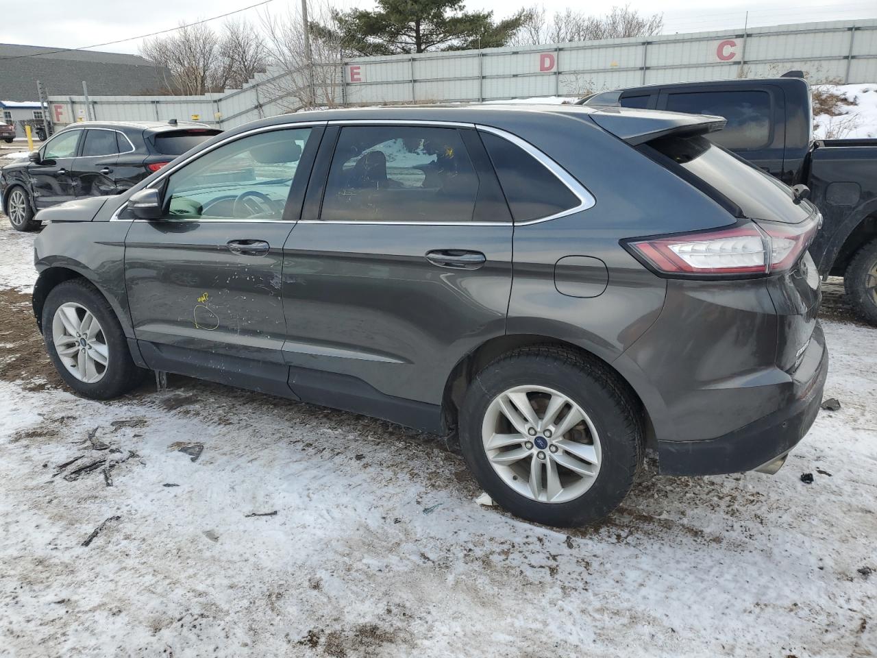 2016 Ford Edge VIN 2FMPK4J99GBB69998 Copart auction photo, front end / side damage thumbnail 2