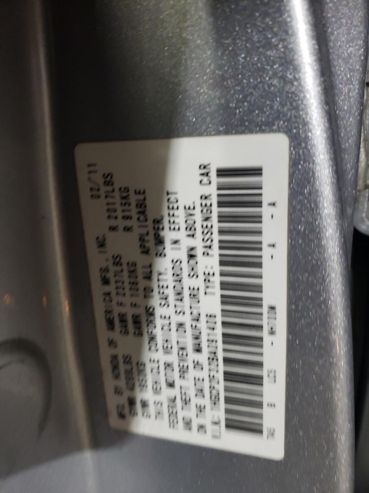 2011 Honda Accord VIN 1HGCP2F32BA091406 Copart auction photo, front end / side damage thumbnail 13