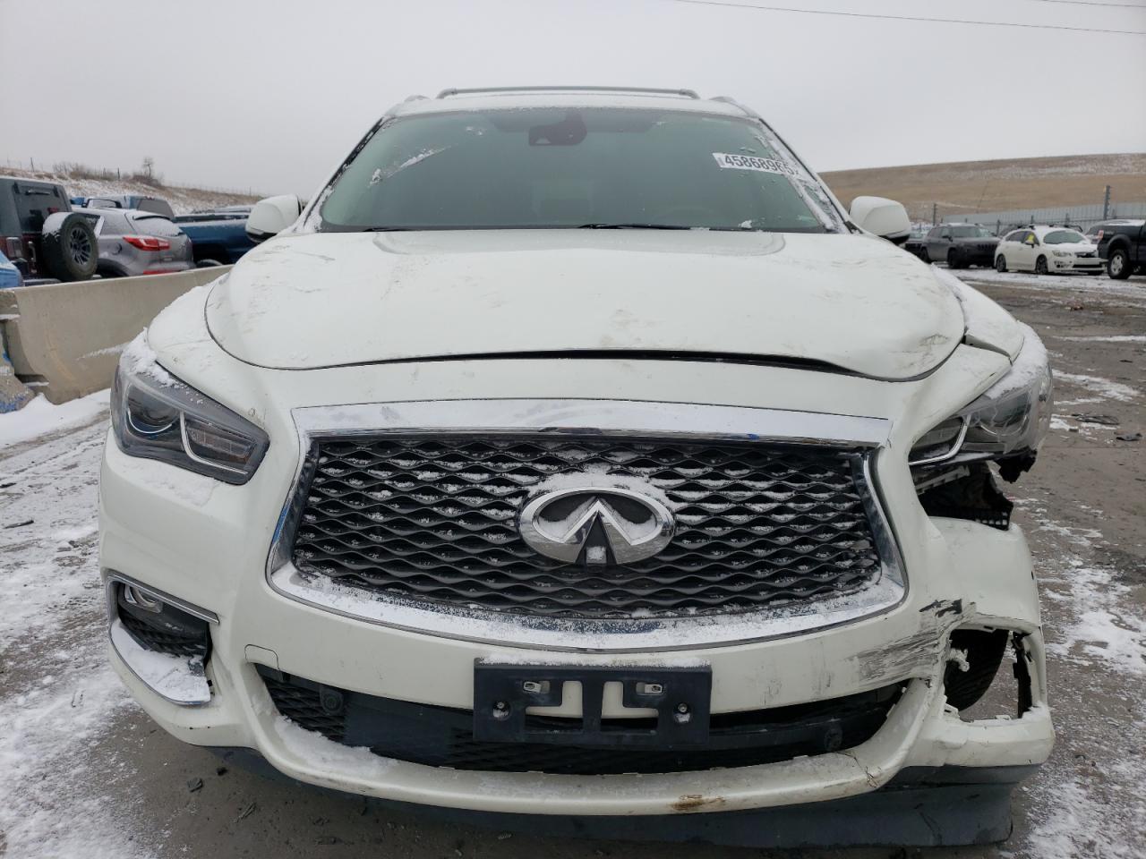 2019 Infiniti QX60 VIN 5N1DL0MM0KC505863 Copart auction photo, front end / rear end damage thumbnail 5