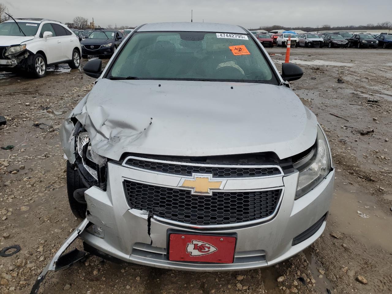 2012 Chevrolet Cruze VIN 1G1PC5SHXC7371418 Copart auction photo, all over damage thumbnail 5
